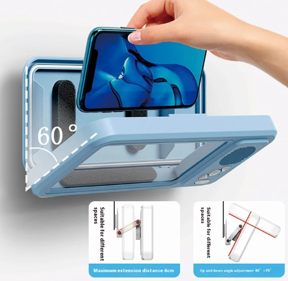 Altavoz Bluetooth Impermeable para Baño y Soporte para Teléfono