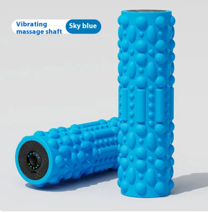 Rodillo de Espuma Eléctrico Herramienta de Relajación Muscular Rodillo para Piernas Equipo de Fitness Deportivo Columna de Yoga Vibratoria