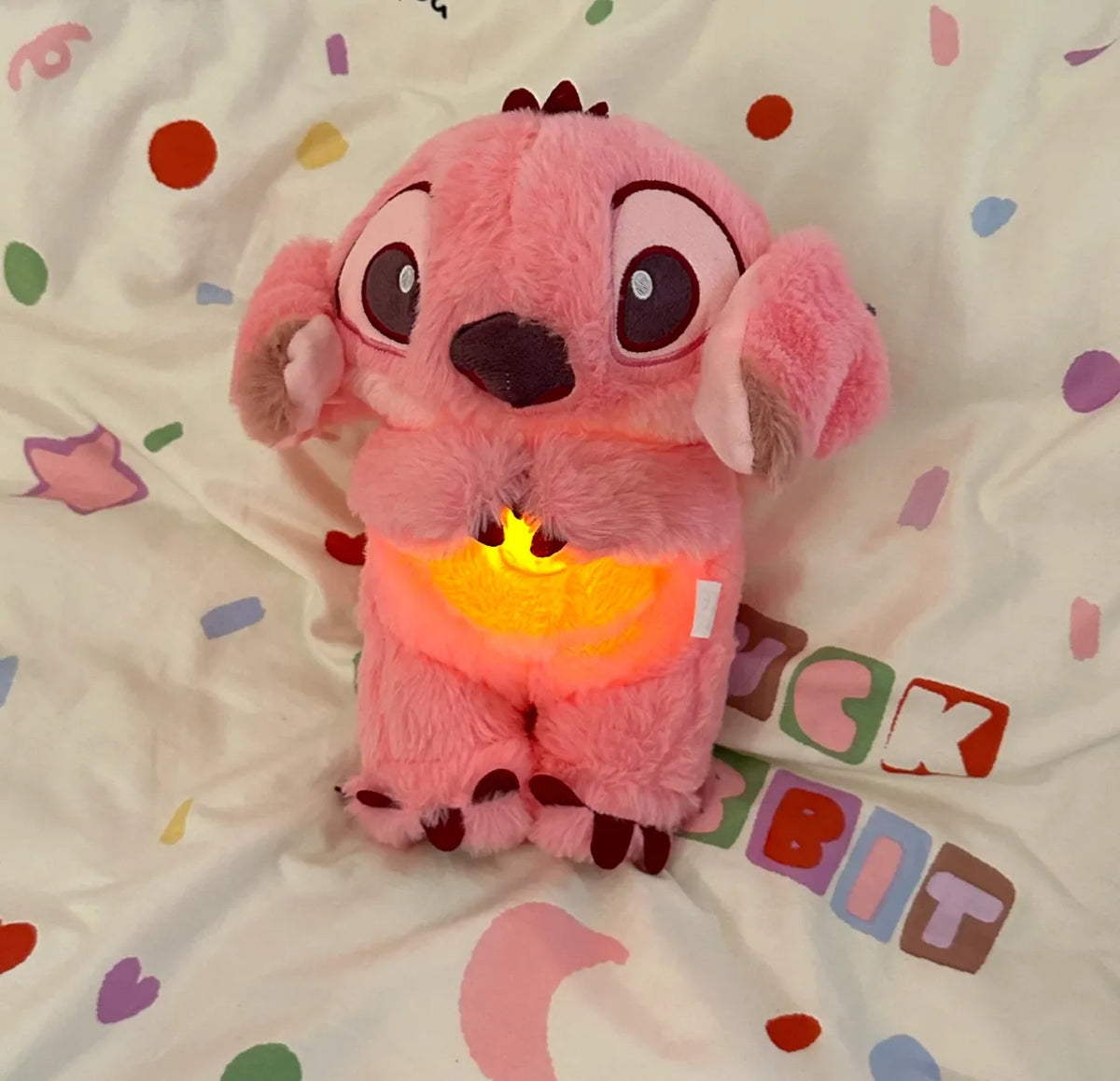 Peluche Relajante para Bebé que Simula Respiración Rosa