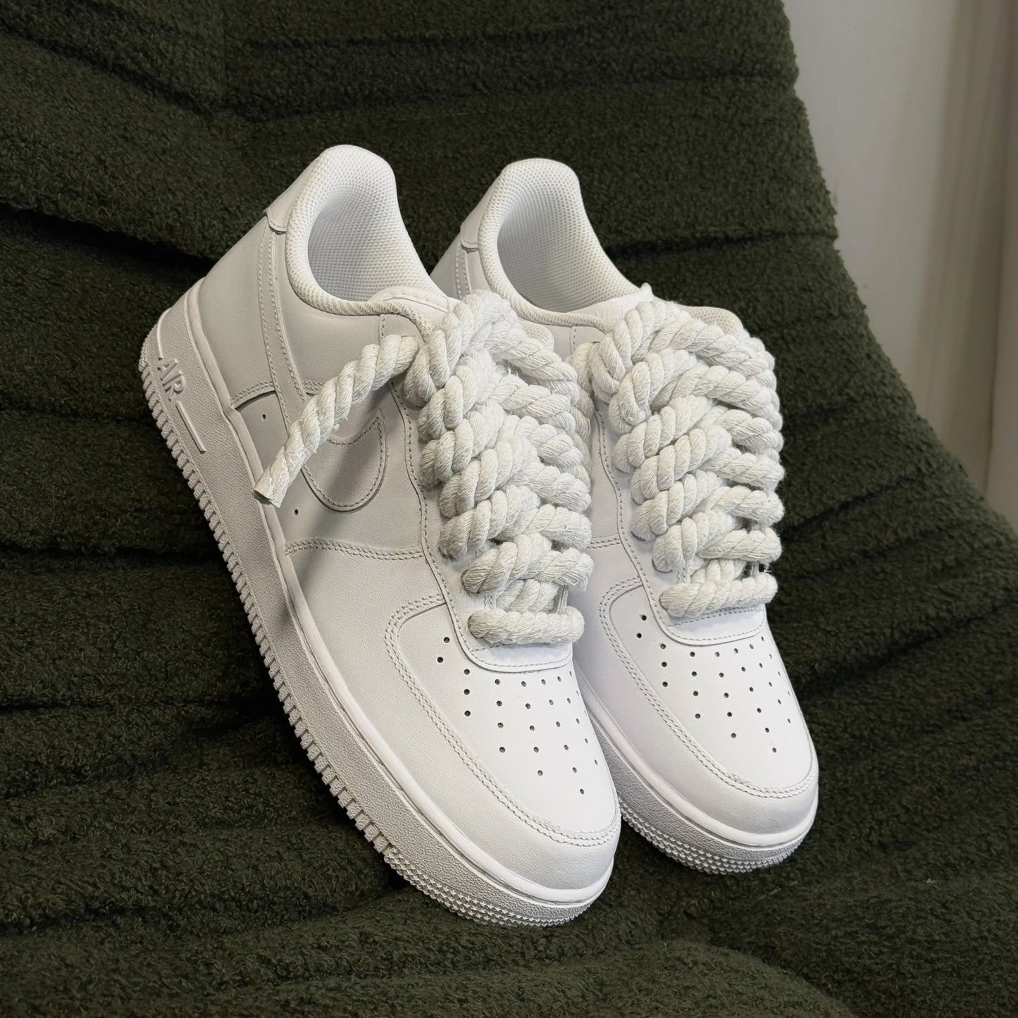 Zapatillas personalizadas con Cordones de cuerda personalizados AF1