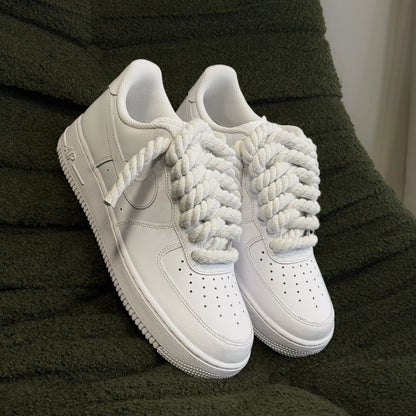 Zapatillas personalizadas con Cordones de cuerda personalizados AF1