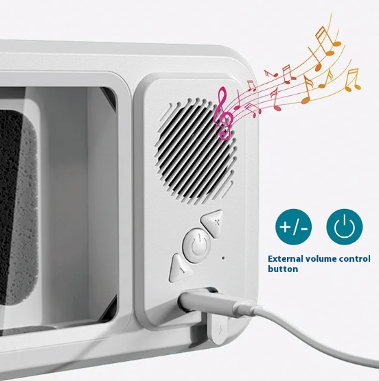 Altavoz Bluetooth Impermeable para Baño y Soporte para Teléfono