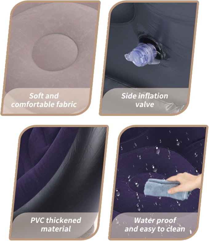 Sofá Cama Inflable Portátil con Reposapiés - additional image 4