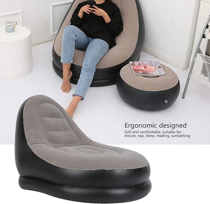 Sofá Cama Inflable Portátil con Reposapiés - additional image 5