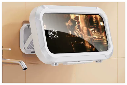 Altavoz Bluetooth Impermeable para Baño y Soporte para Teléfono