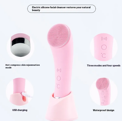 Electric Silicone Facial Brush