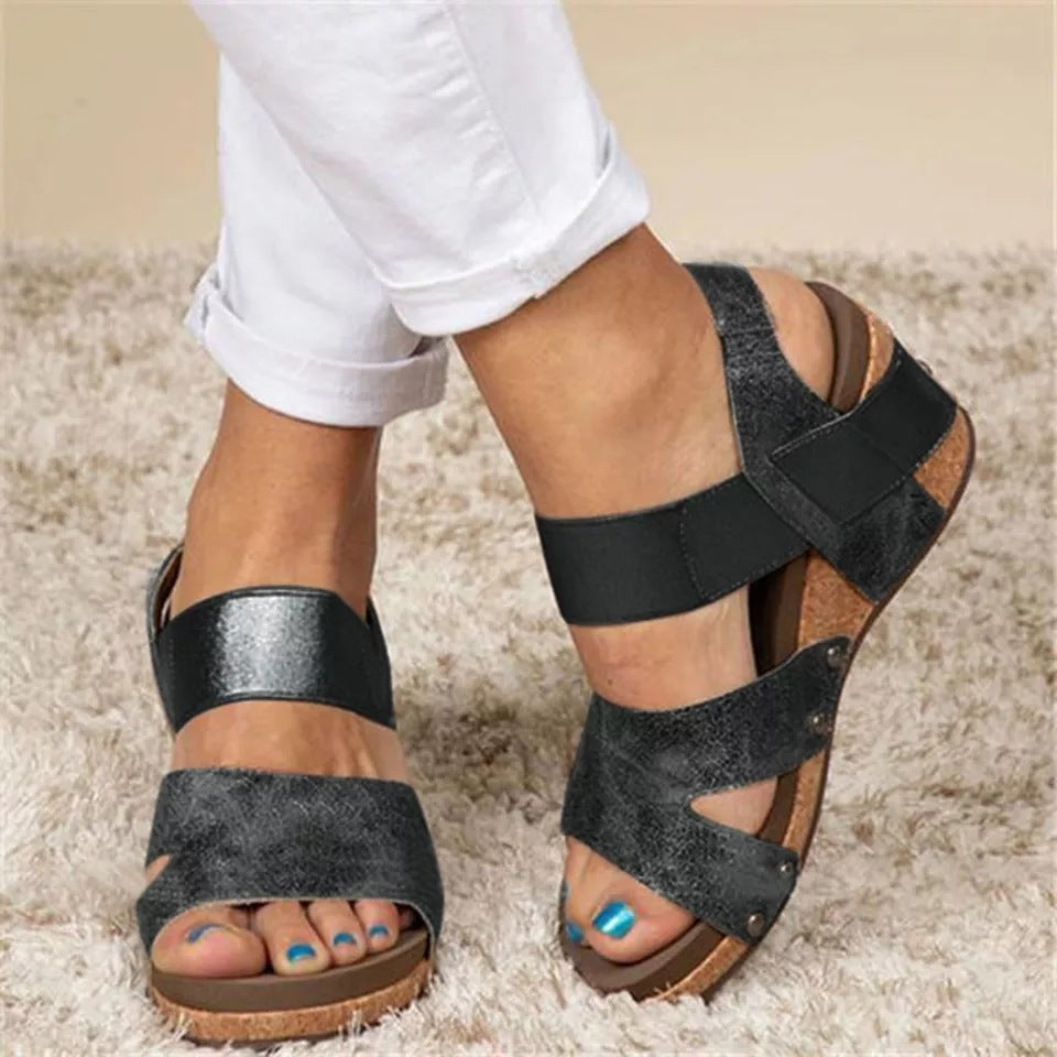 Summer Women's Large Size Wedge Heels Sandals