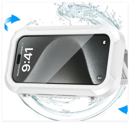 Altavoz Bluetooth Impermeable para Baño y Soporte para Teléfono