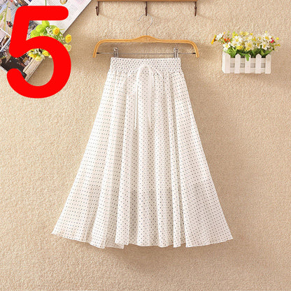 Summer Women's Lightweight Printed Chiffon Skirt