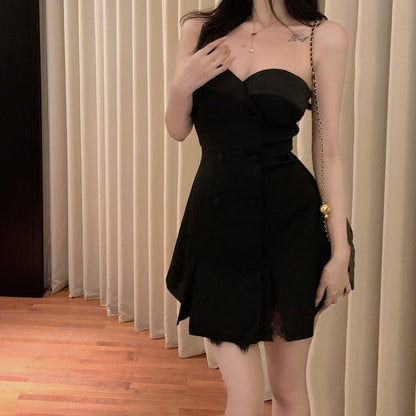 Women's Summer Lace Tube Top Dress