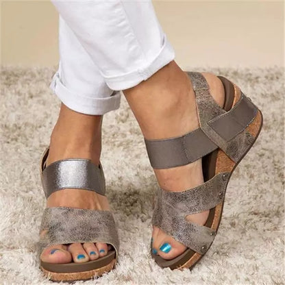 Summer Women's Large Size Wedge Heels Sandals